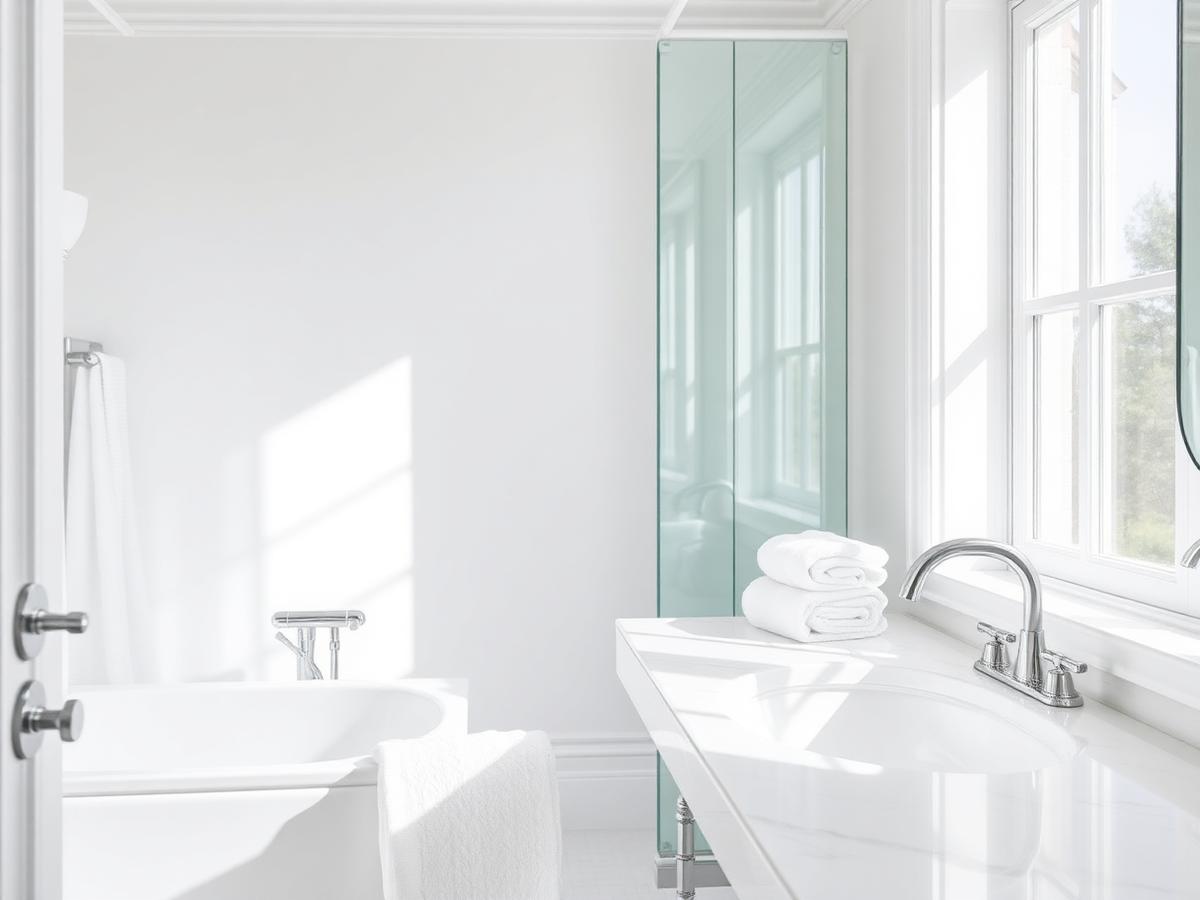 Sparkling clean bathroom